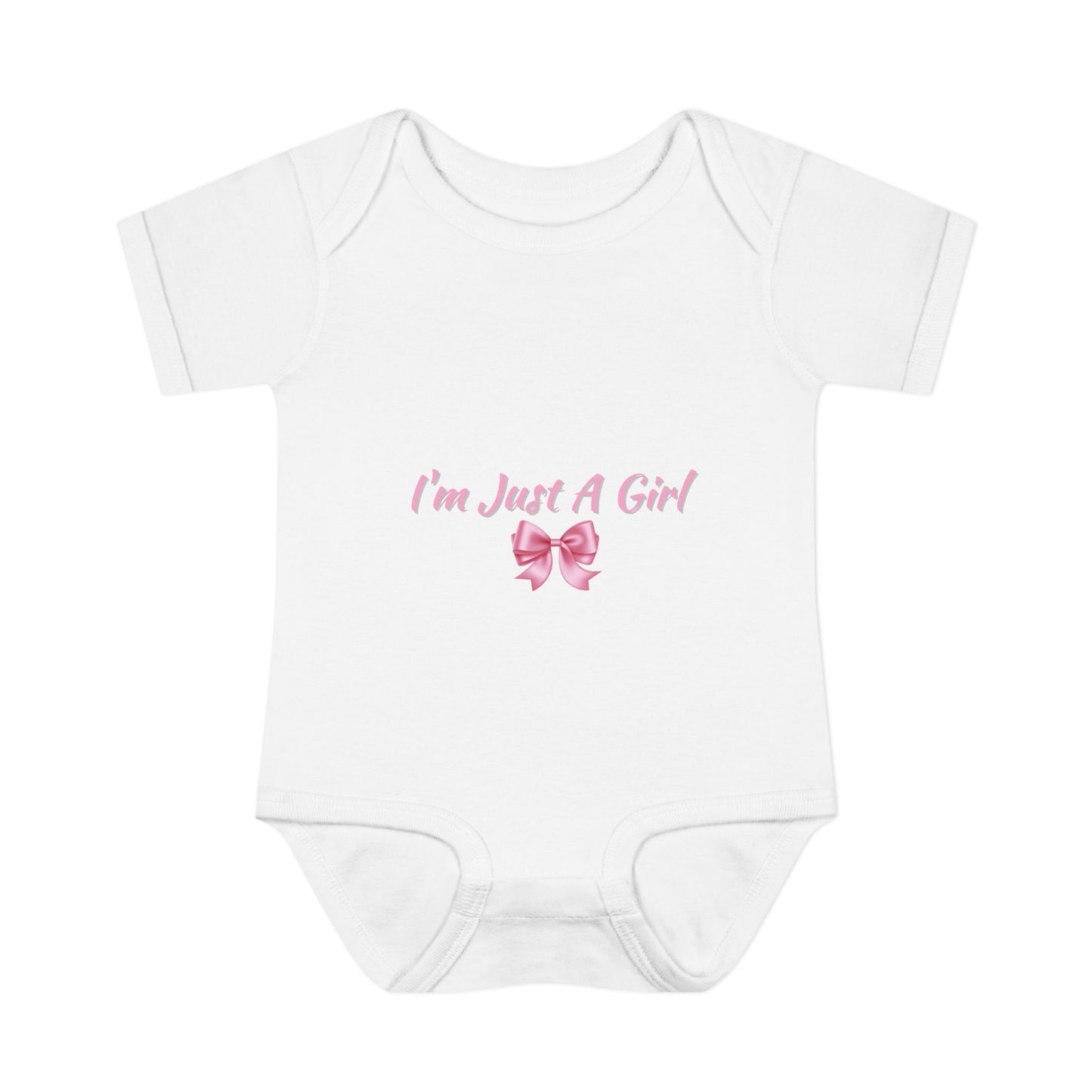 Infant Baby Rib Bodysuit "Im just a girl"