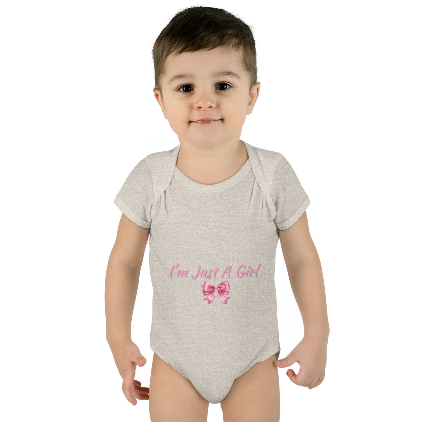 Infant Baby Rib Bodysuit "Im just a girl"