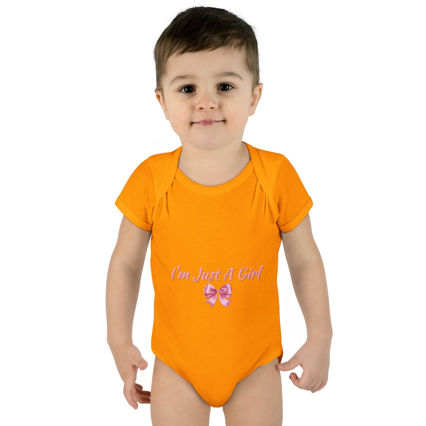 Infant Baby Rib Bodysuit "Im just a girl"