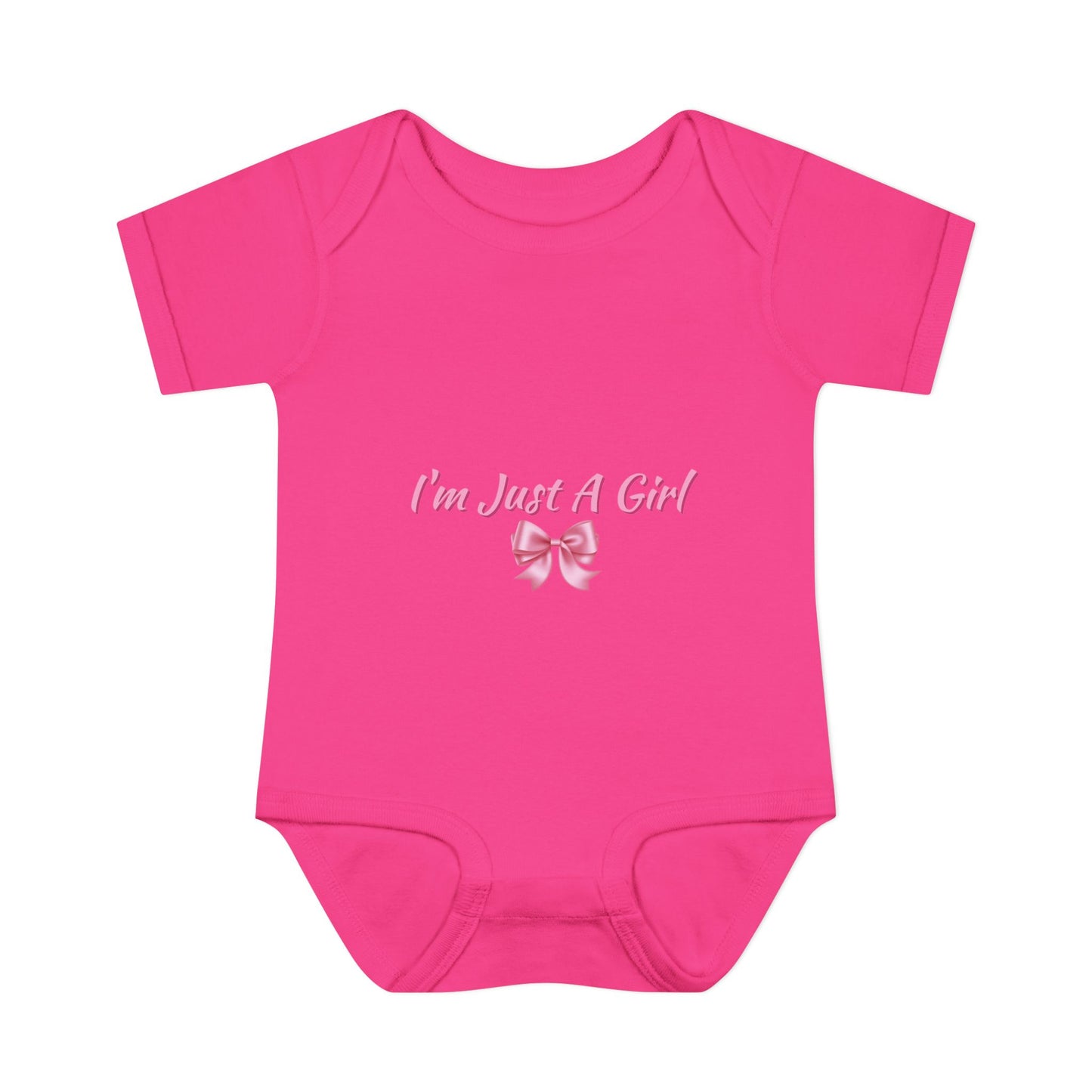 Infant Baby Rib Bodysuit "Im just a girl"