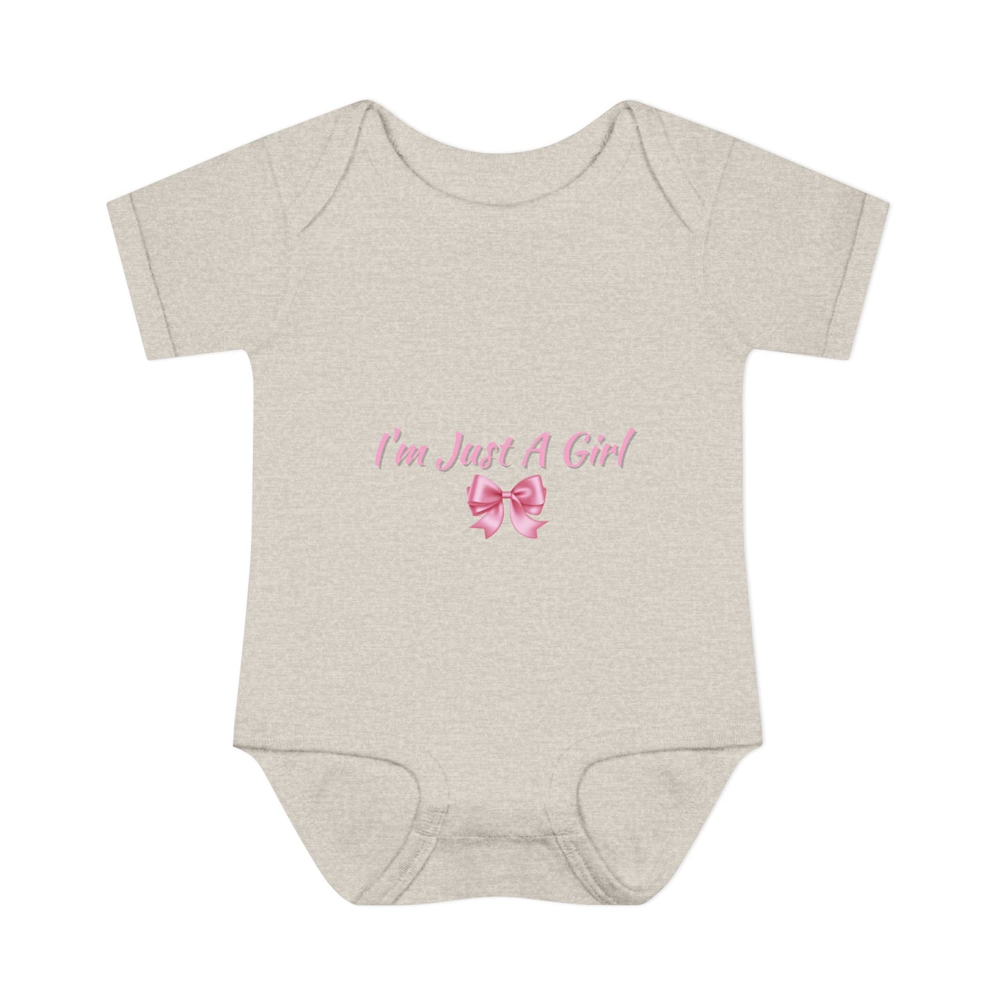 Infant Baby Rib Bodysuit "Im just a girl"