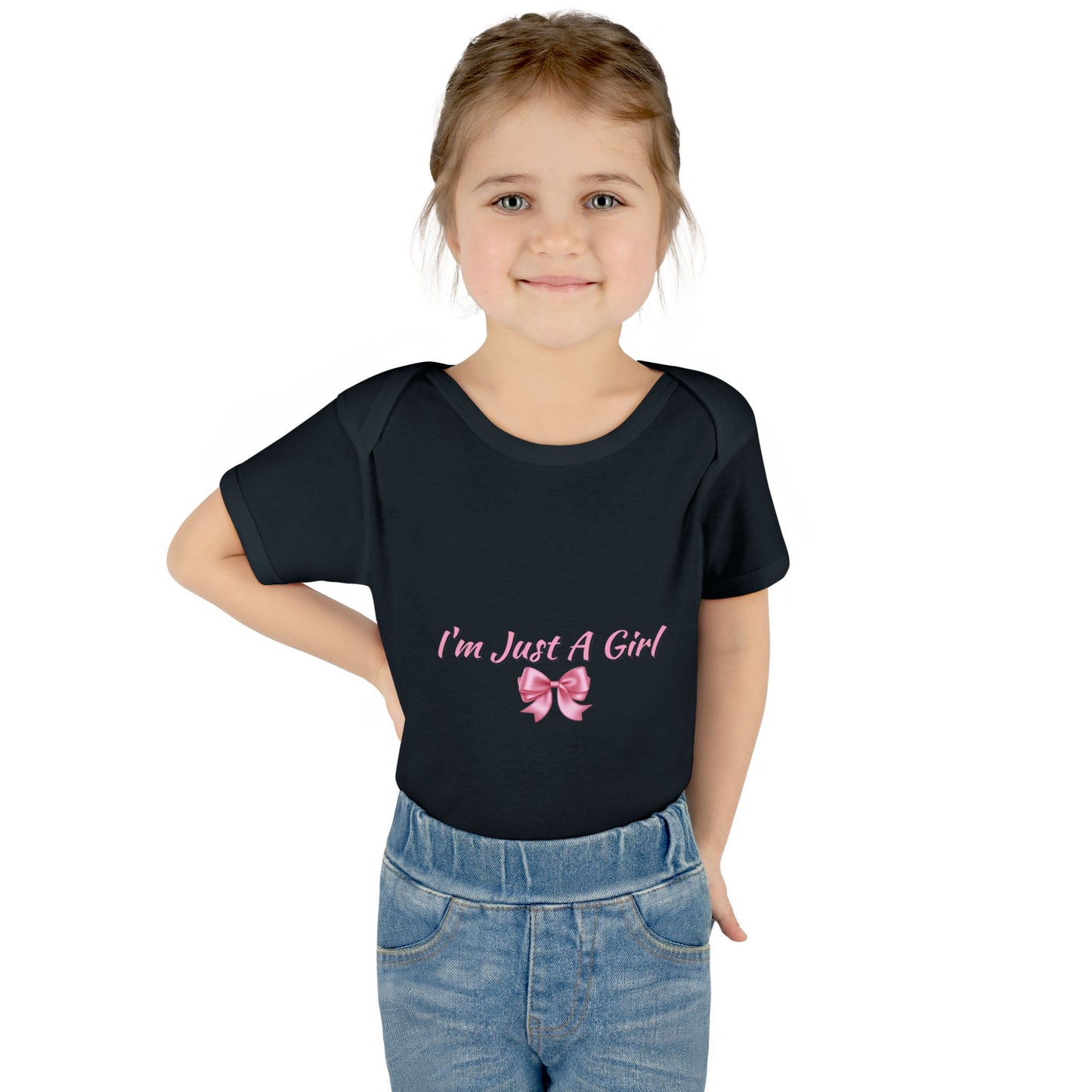Infant Baby Rib Bodysuit "Im just a girl"