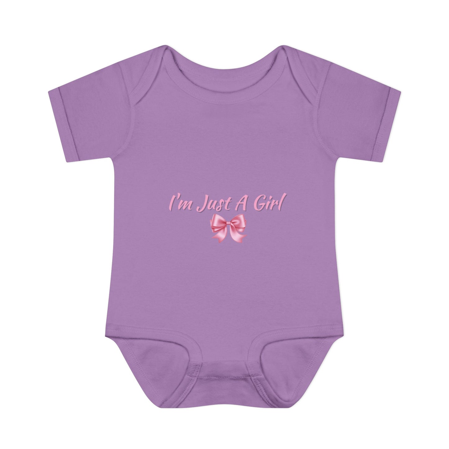Infant Baby Rib Bodysuit "Im just a girl"