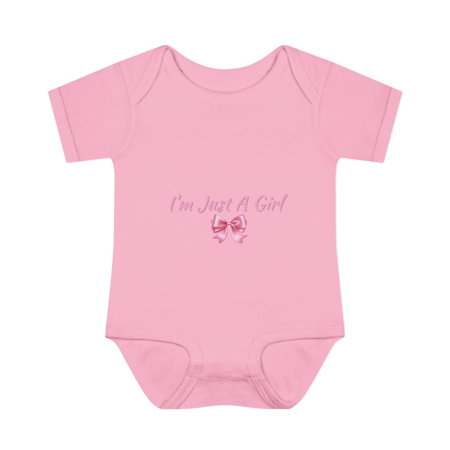 Infant Baby Rib Bodysuit "Im just a girl"