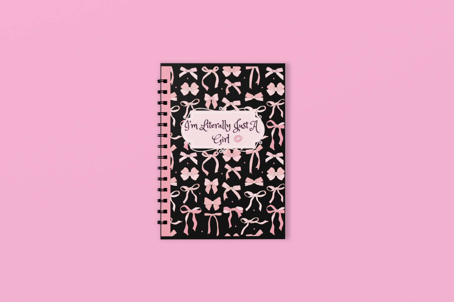 "I'm Literally Just a Girl" Spiral Notebook - Ruled Line
