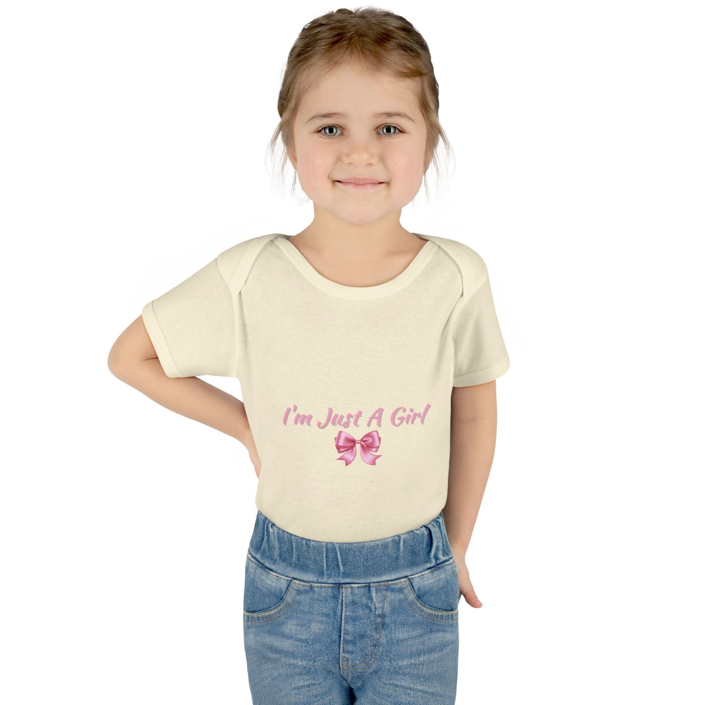 Infant Baby Rib Bodysuit "Im just a girl"