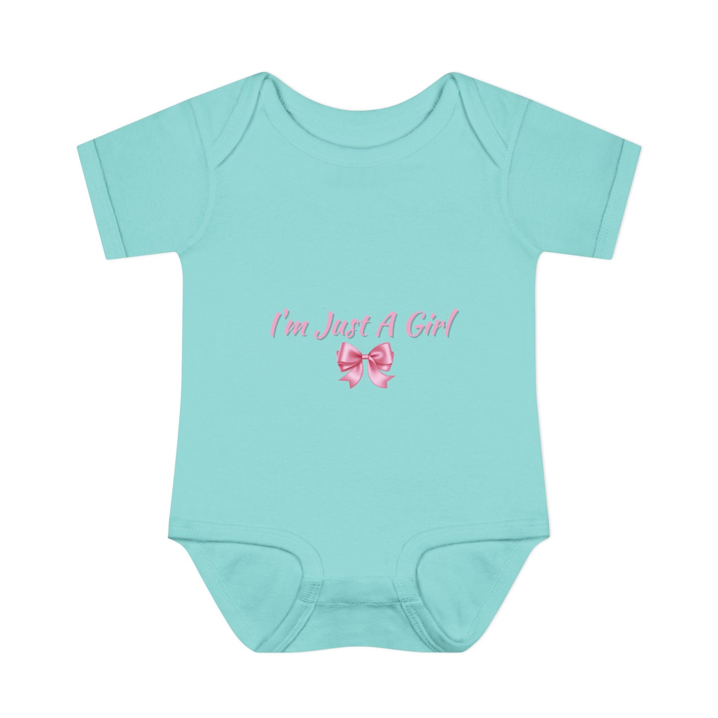 Infant Baby Rib Bodysuit "Im just a girl"