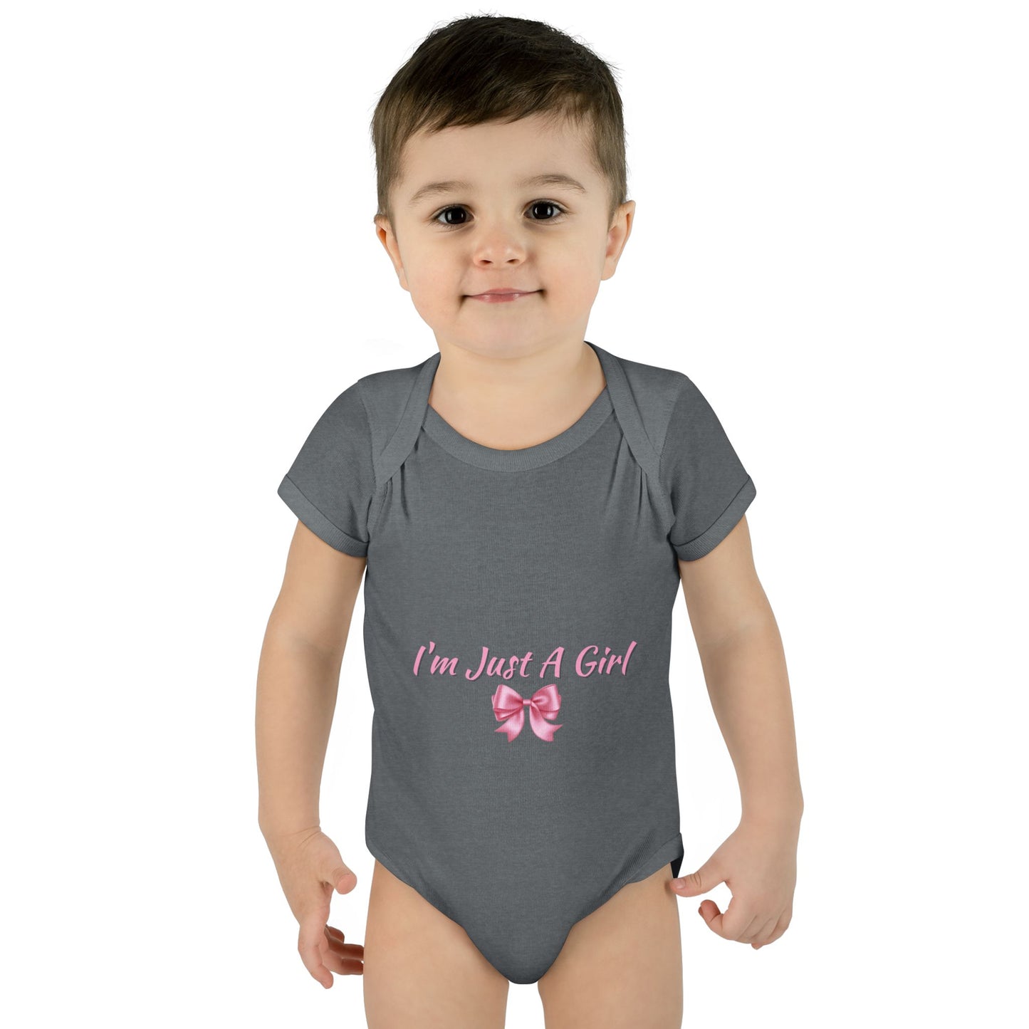 Infant Baby Rib Bodysuit "Im just a girl"