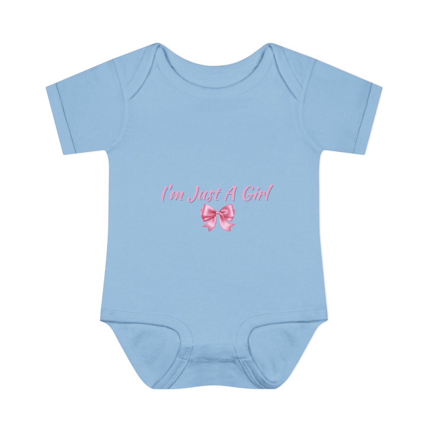 Infant Baby Rib Bodysuit "Im just a girl"