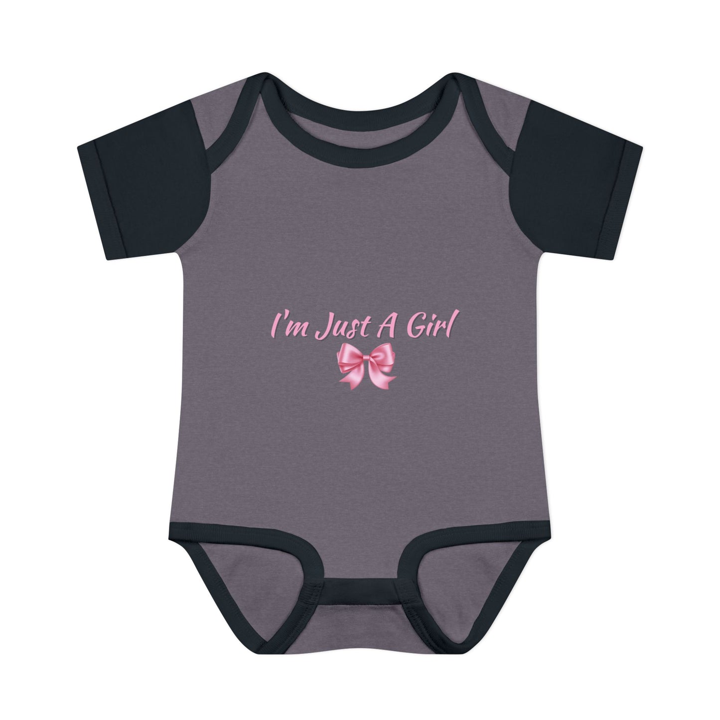 Infant Baby Rib Bodysuit "Im just a girl"