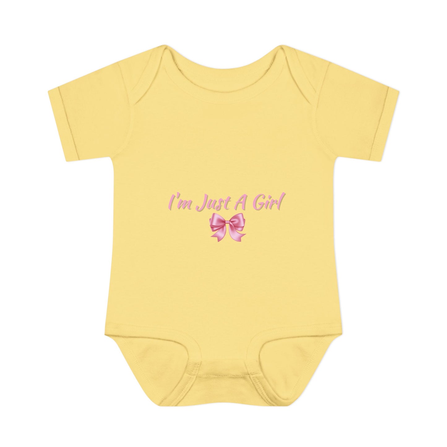 Infant Baby Rib Bodysuit "Im just a girl"