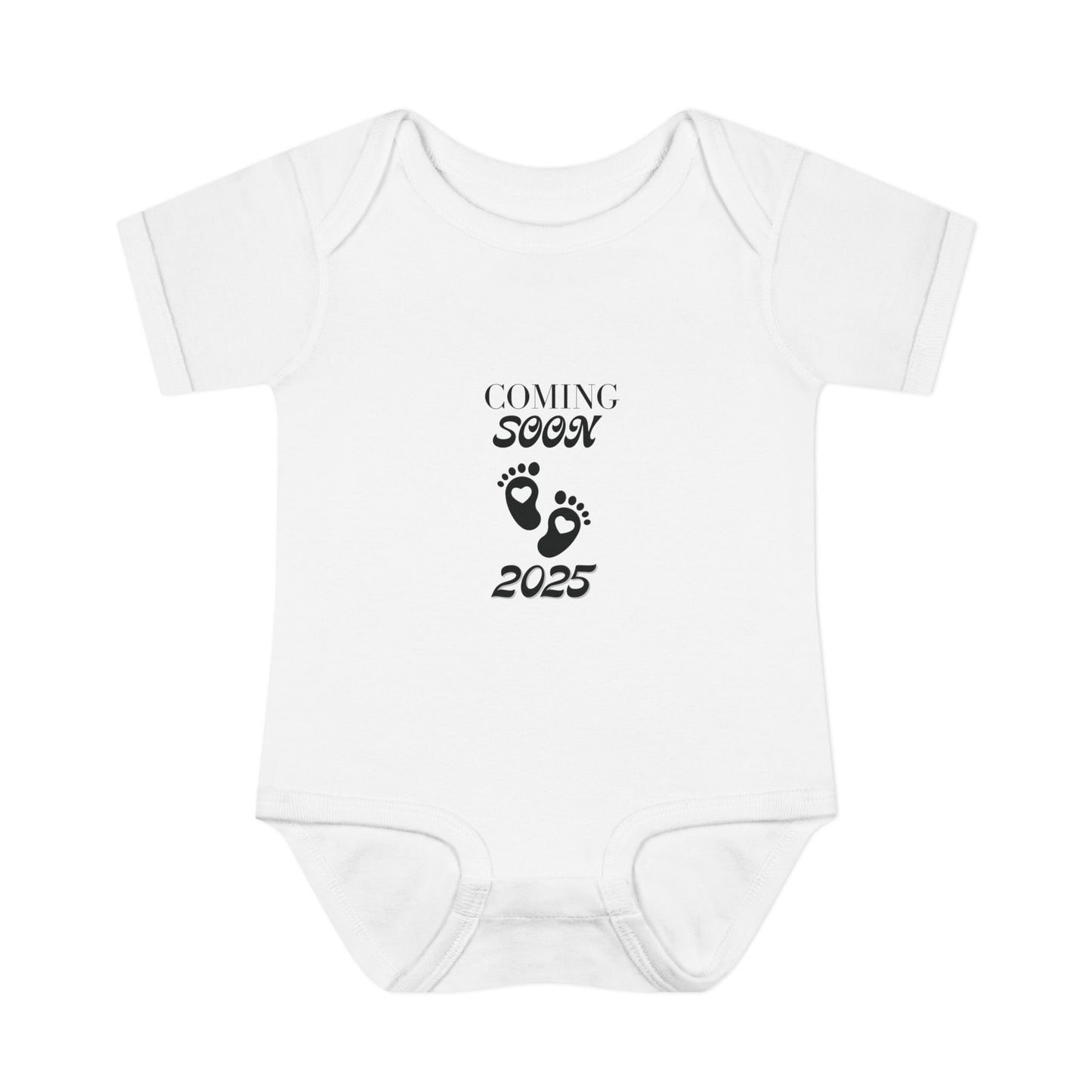 Newborn Baby Rib Bodysuit "Coming Soon 2025"