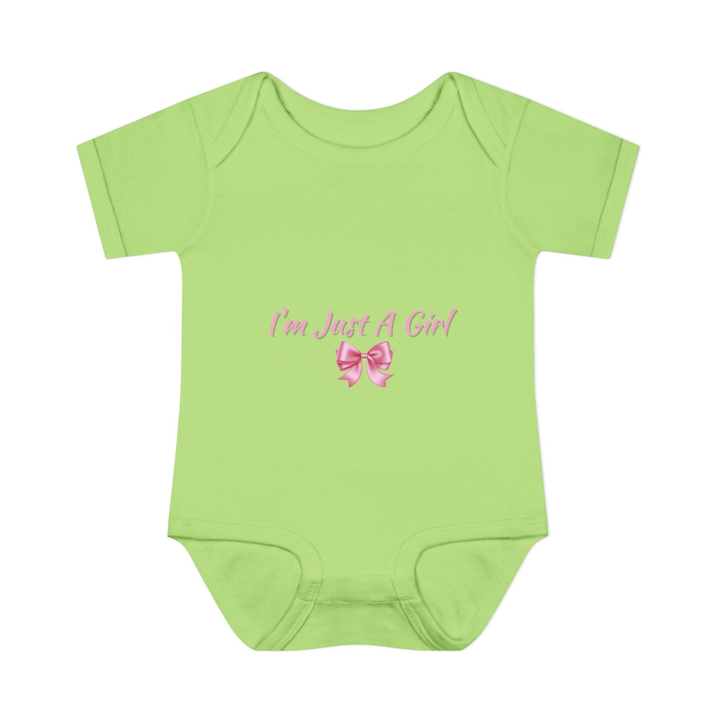 Infant Baby Rib Bodysuit "Im just a girl"