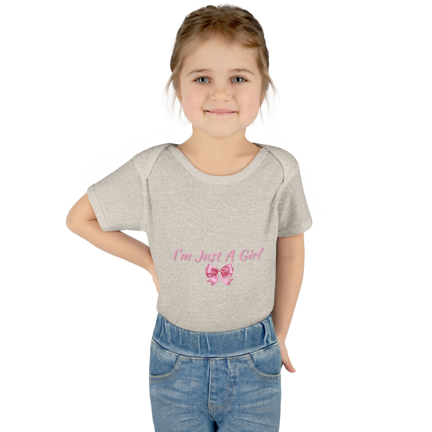Infant Baby Rib Bodysuit "Im just a girl"