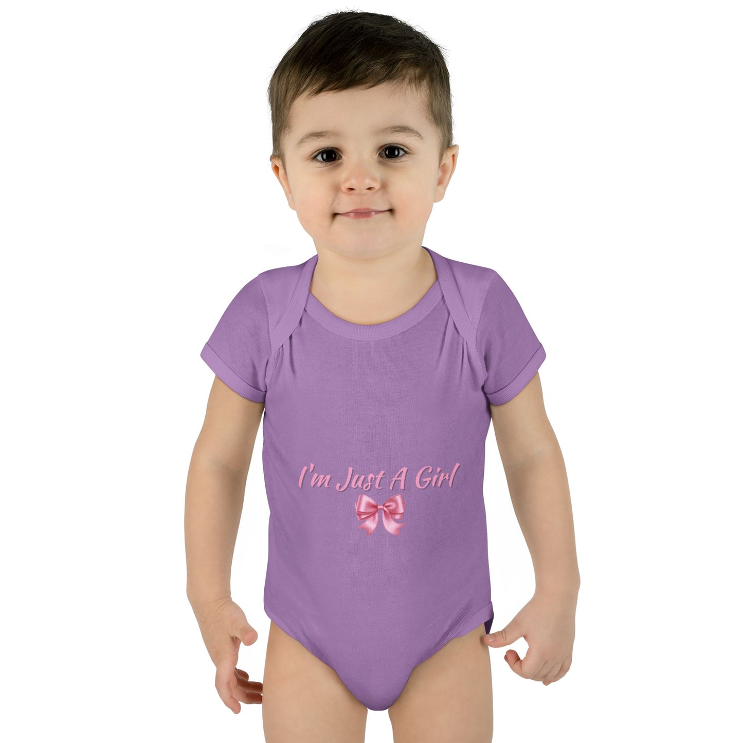 Infant Baby Rib Bodysuit "Im just a girl"