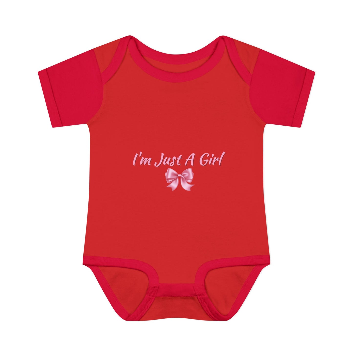 Infant Baby Rib Bodysuit "Im just a girl"