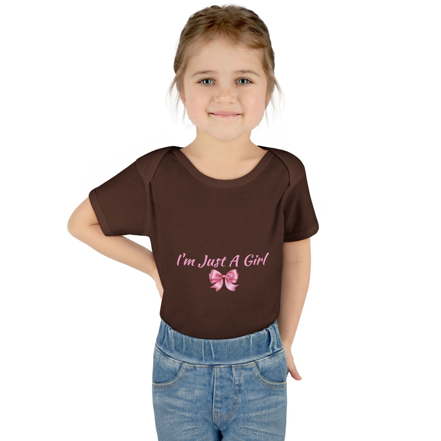 Infant Baby Rib Bodysuit "Im just a girl"