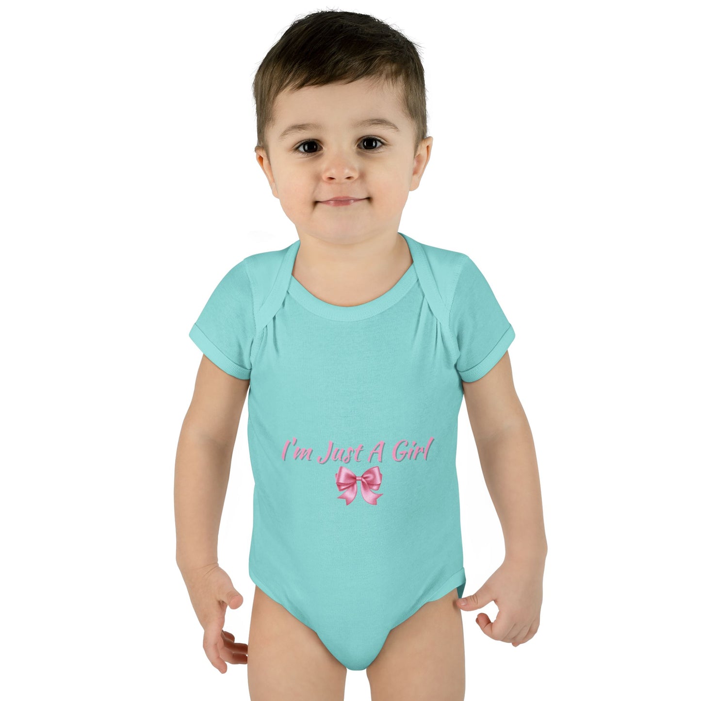 Infant Baby Rib Bodysuit "Im just a girl"