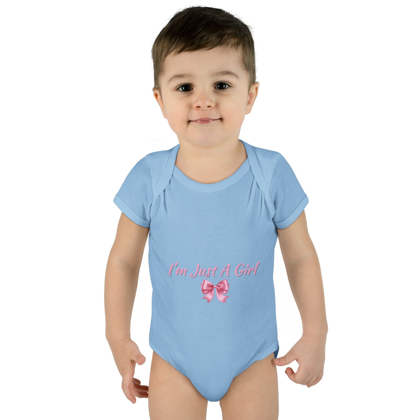 Infant Baby Rib Bodysuit "Im just a girl"
