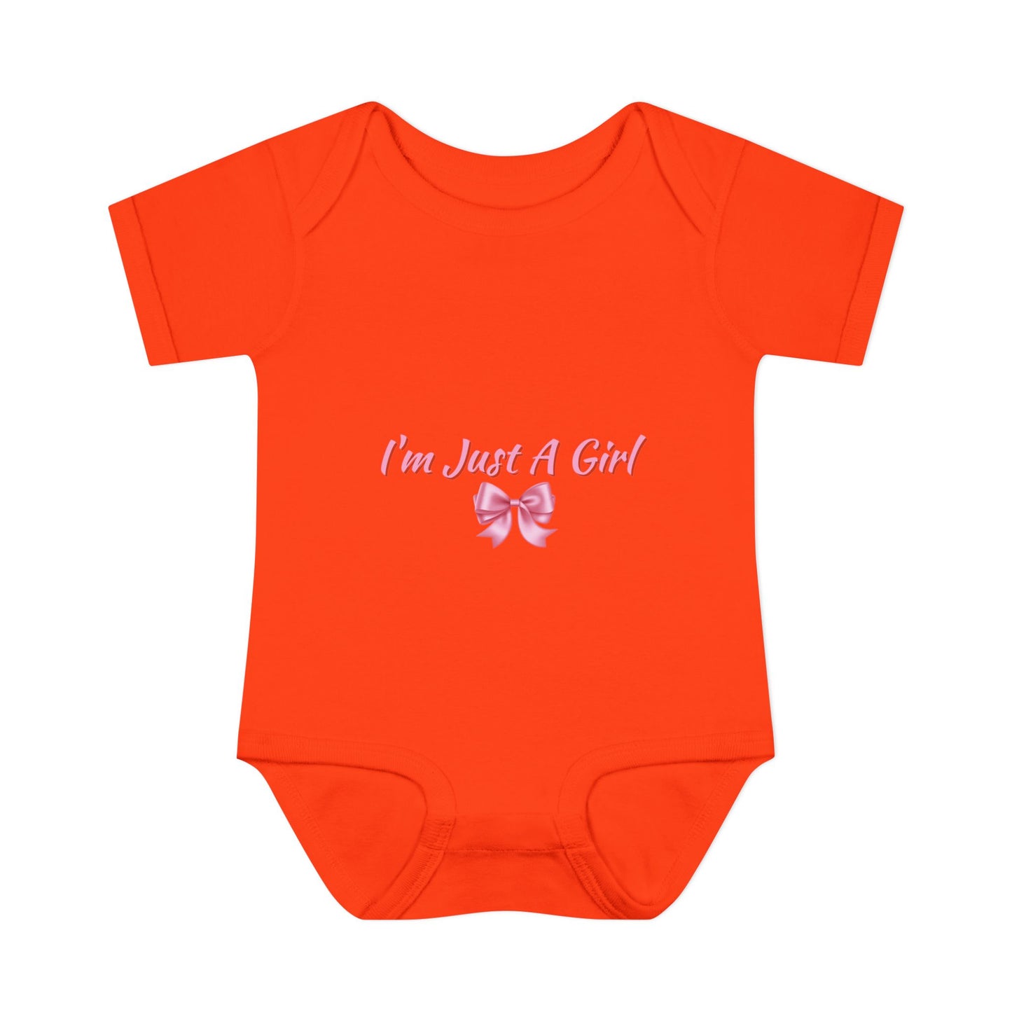 Infant Baby Rib Bodysuit "Im just a girl"
