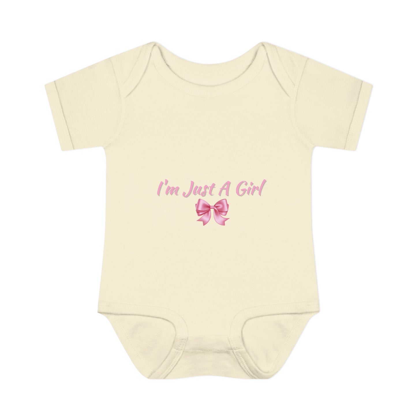 Infant Baby Rib Bodysuit "Im just a girl"