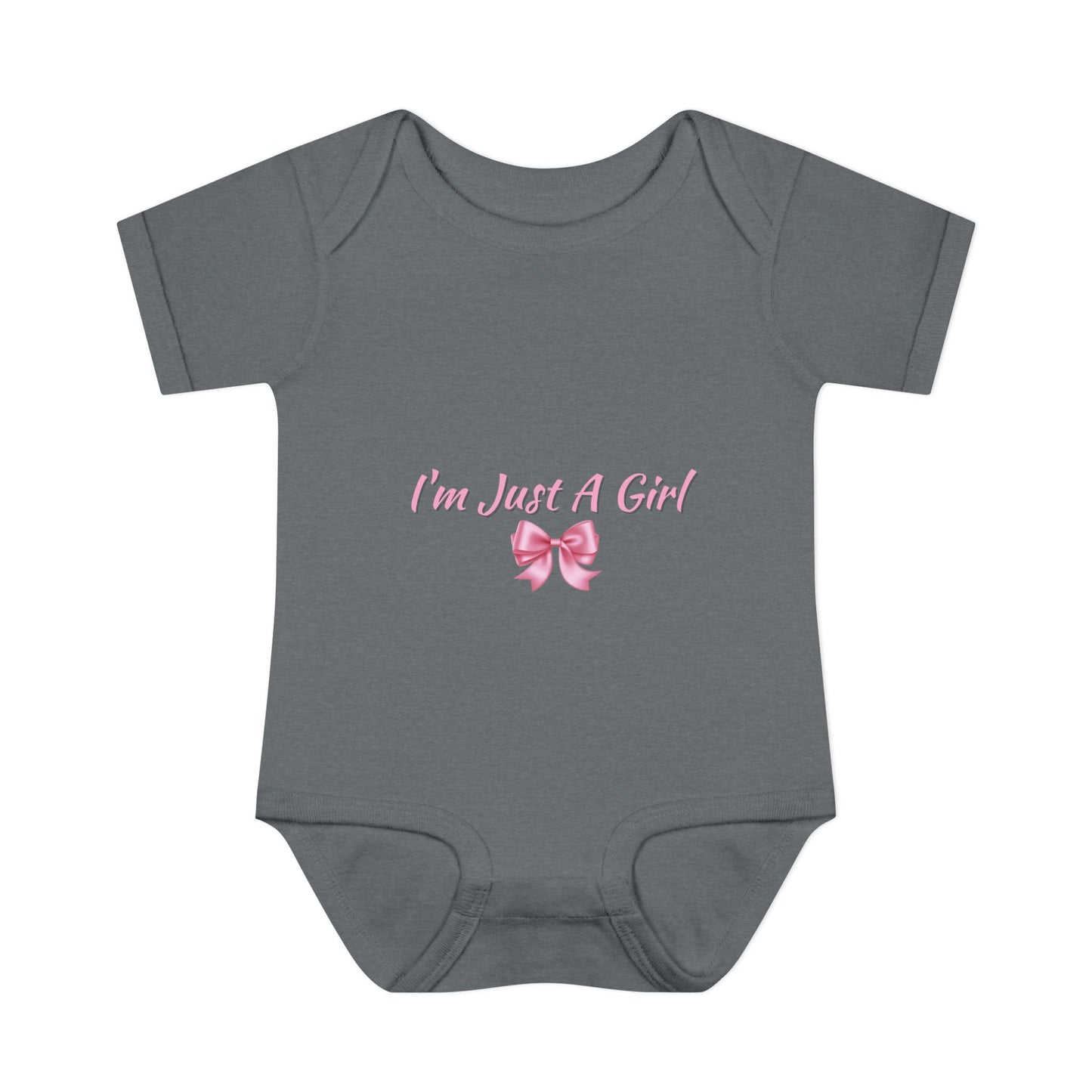 Infant Baby Rib Bodysuit "Im just a girl"