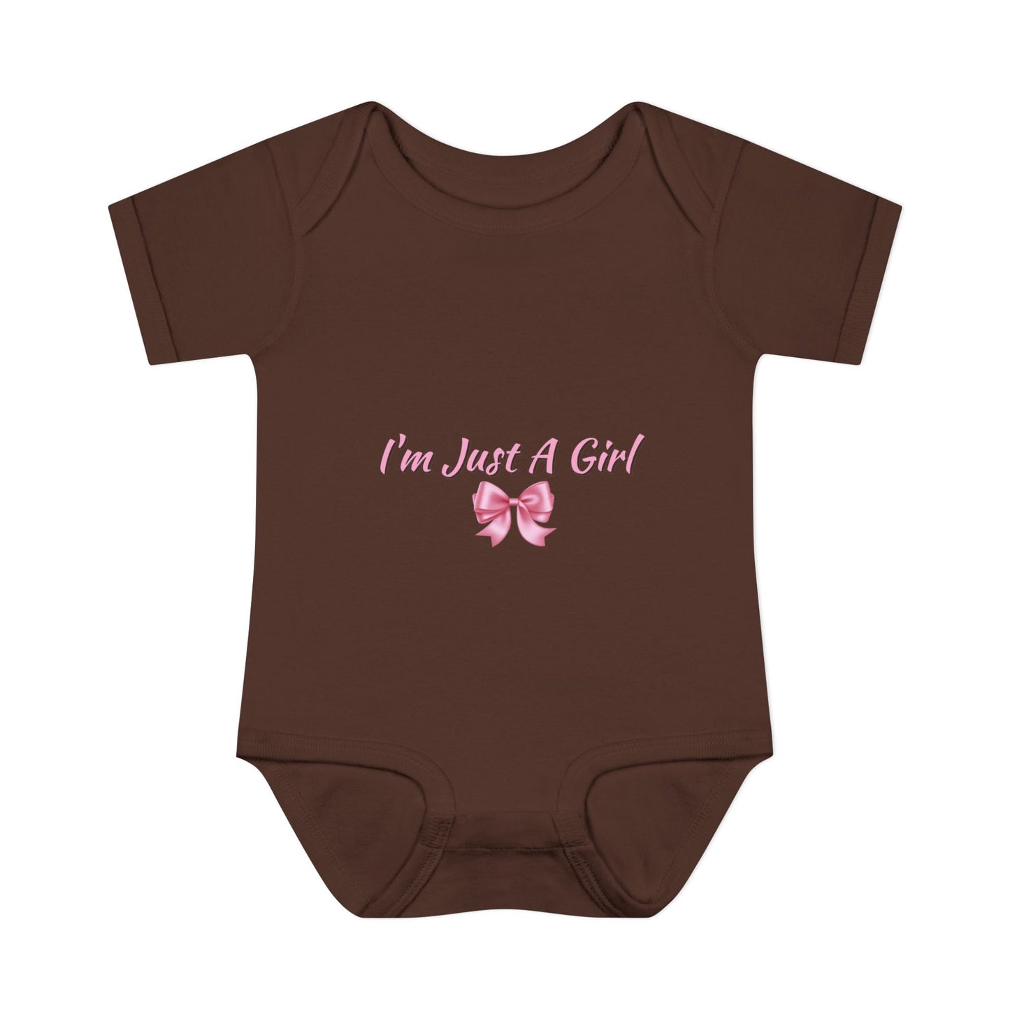 Infant Baby Rib Bodysuit "Im just a girl"