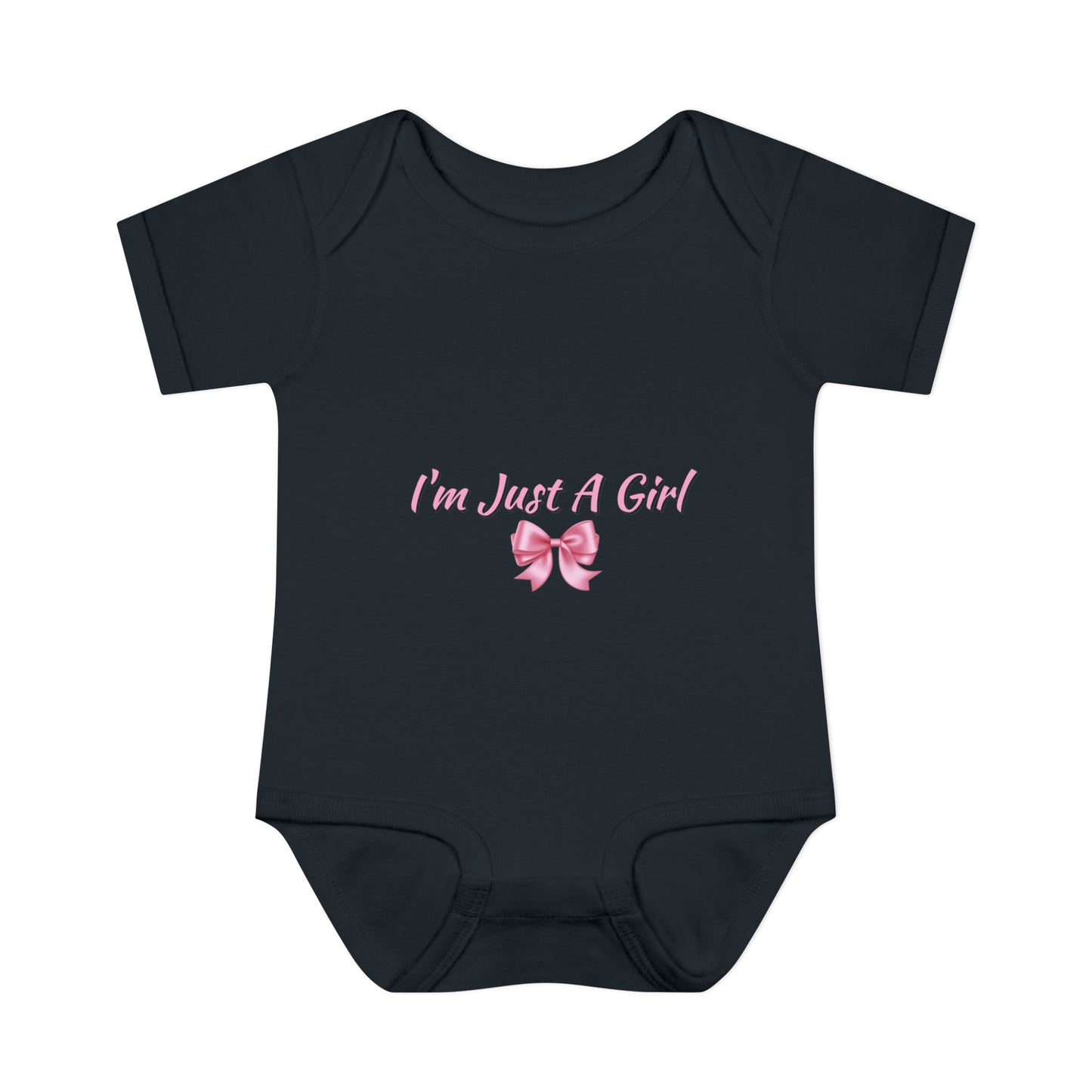 Infant Baby Rib Bodysuit "Im just a girl"